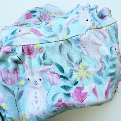 Birdie Bean Blue & Pink Bunnies Short Sleeve Dress (4T)