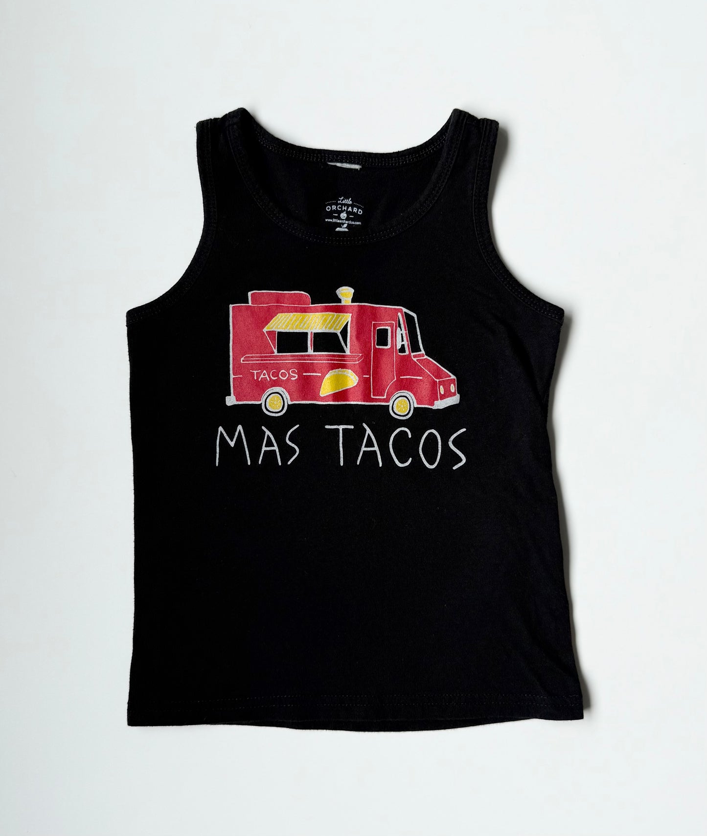 Little Orchard Black “Mas Tacos” Tank Top (3T)