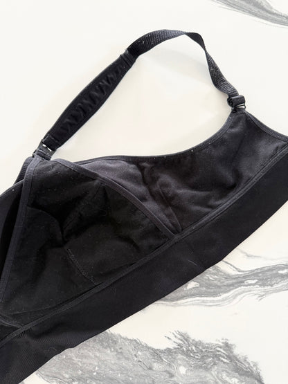 Momcozy Nursing/Pumping Hands-Free Bra in Black Leopard (3XL)