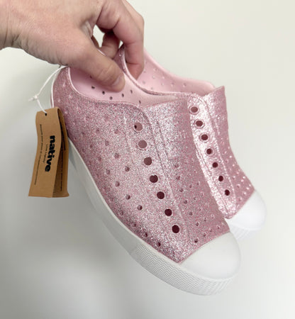 Native Pink Sparkle Jefferson Slip Ons (C13)