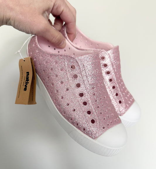 Native Pink Sparkle Jefferson Slip Ons (C13)