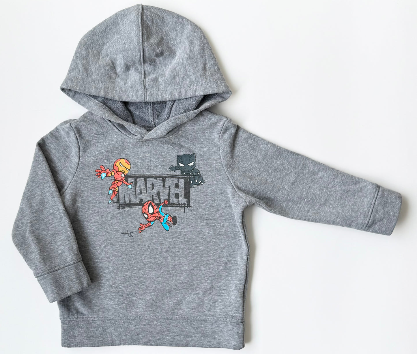 Old Navy x Marvel Grey Characters Hoodie (2T)