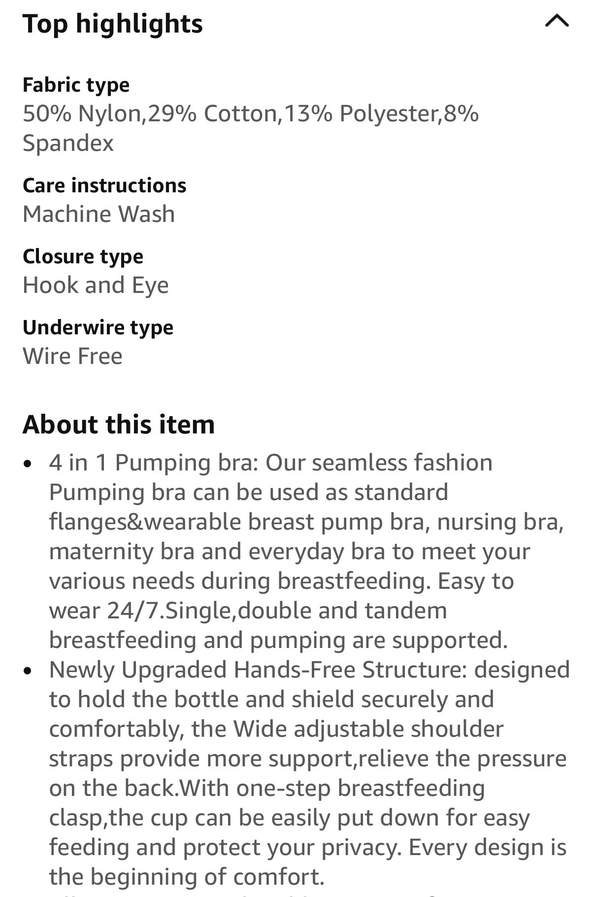 Momcozy Nursing/Pumping Hands-Free Bra in Black Leopard (3XL)