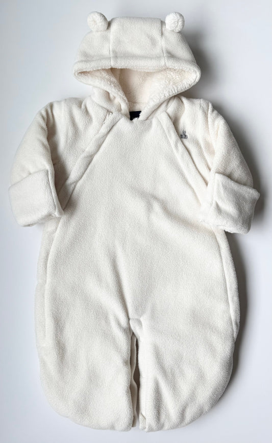 Baby Gap White Fleece Bunting Sack (3-6 Months)