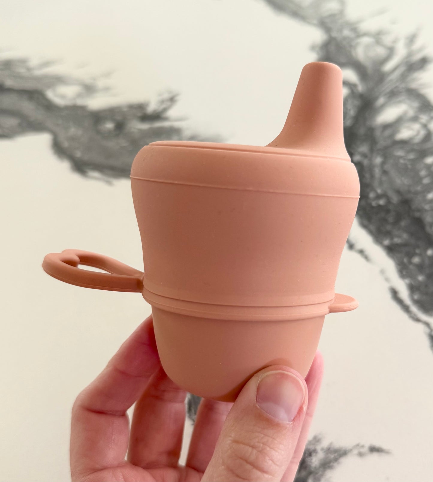 Dusty Rose Silicon Cup & Stretchy Lid