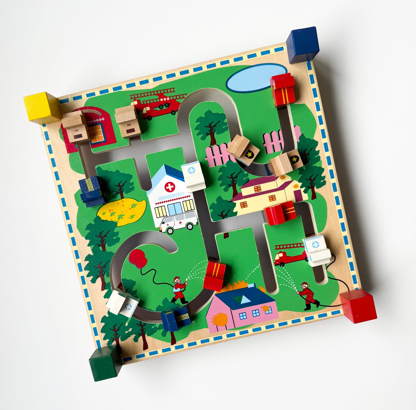 Wooden Sliding Car Puzzle