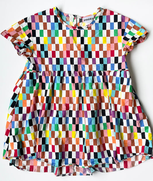 Pride Target Collection Multicolour Squares Short Sleeve Dress (4/5 Years)