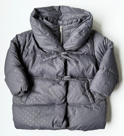 Zara Grey & Gold Polkadot Puffer Winter Jacket (18-24 Months)