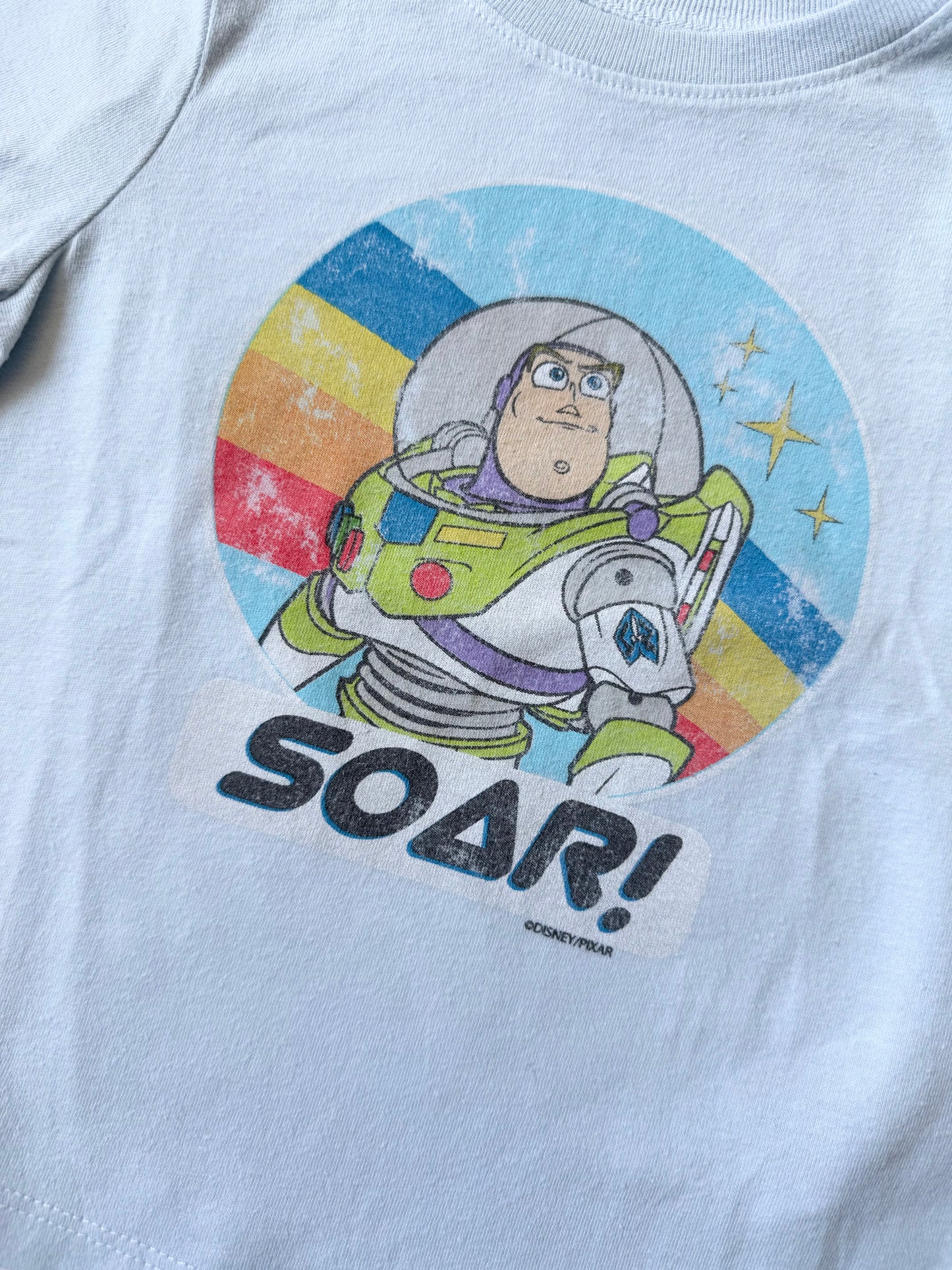 Old Navy x Disney Pixar Light Blue Toy Story Buzz Lightyear “Soar!” T-Shirt (18-24 Months)