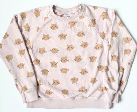 Hanna Andersson Pink Cats Sweater (10 Years)