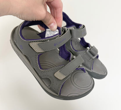 Columbia Techsun Grey & Purple Velcro Strap Sandals (11)