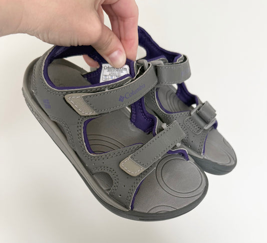 Columbia Techsun Grey & Purple Velcro Strap Sandals (11)