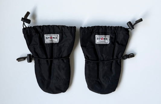 Stonz Black Fleece Lined Mittens (12-24 Months)
