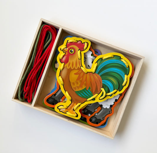 Melissa & Doug Lace & Trace Farm Animals Activity Set