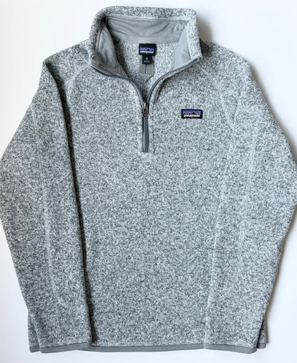 Patagonia Better Sweater 1/4 Zip Fleece in Birch White (14 Years - XL)
