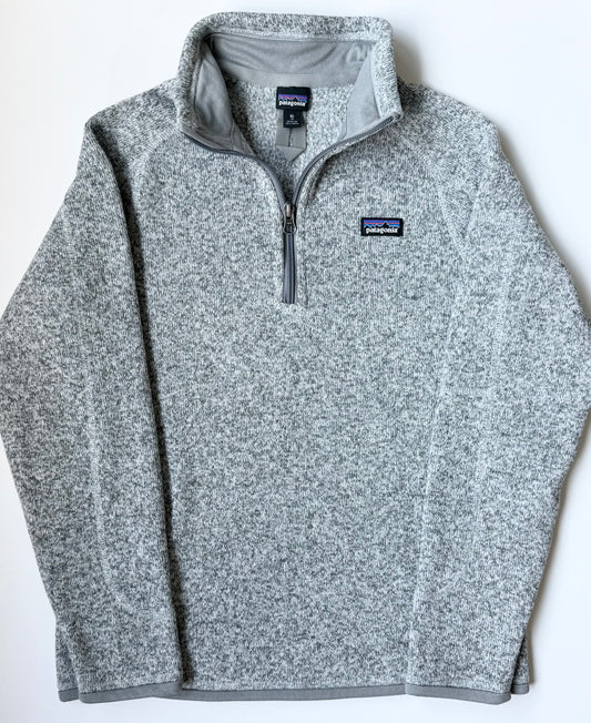 Patagonia Better Sweater 1/4 Zip Fleece in Birch White (14 Years - XL)