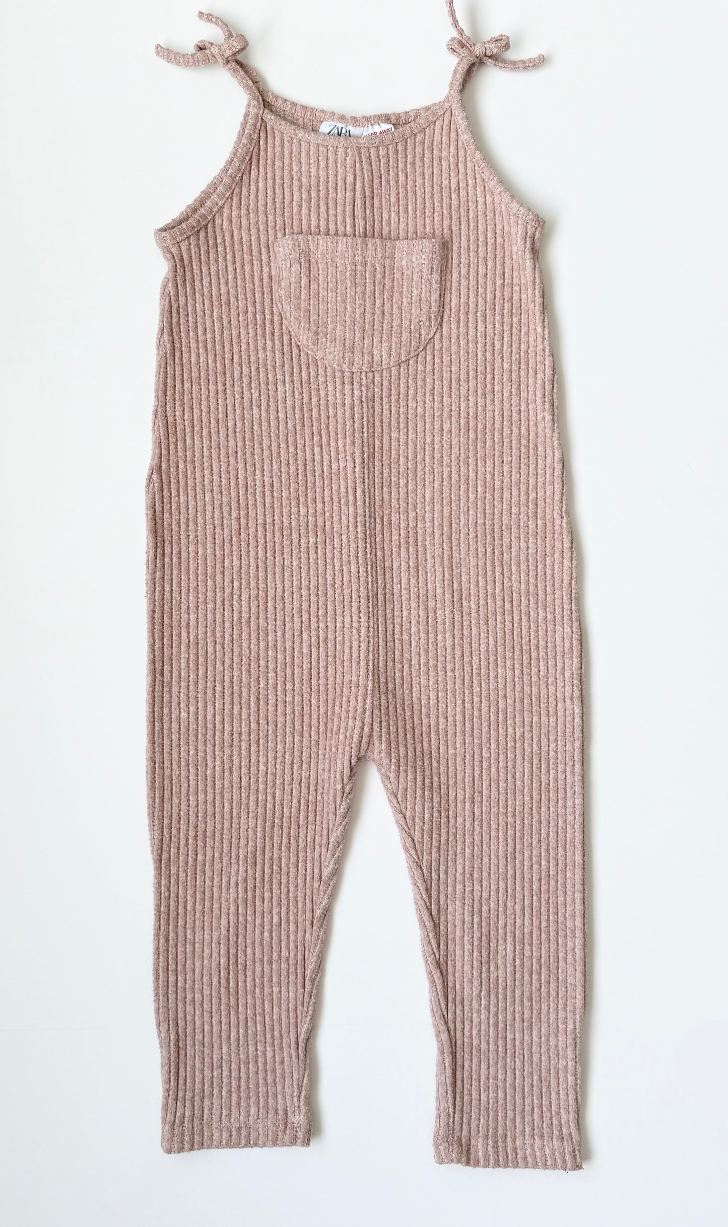 Zara Pink Ribbed Romper (2-3 Years)