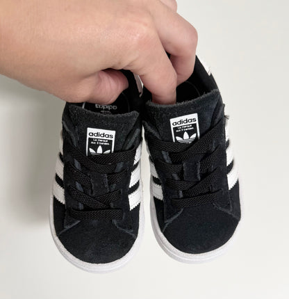 Adidas Originals Campus 00s Black & White Suede Stretch Lace Sneakers (5)