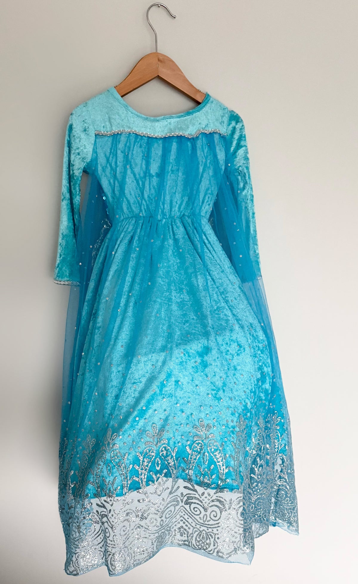 Blue Ice Queen Sparkle Costume Dress (3T)