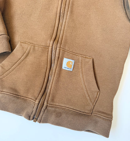 Carhartt Brown Zip Up Hoodie (18 Months)