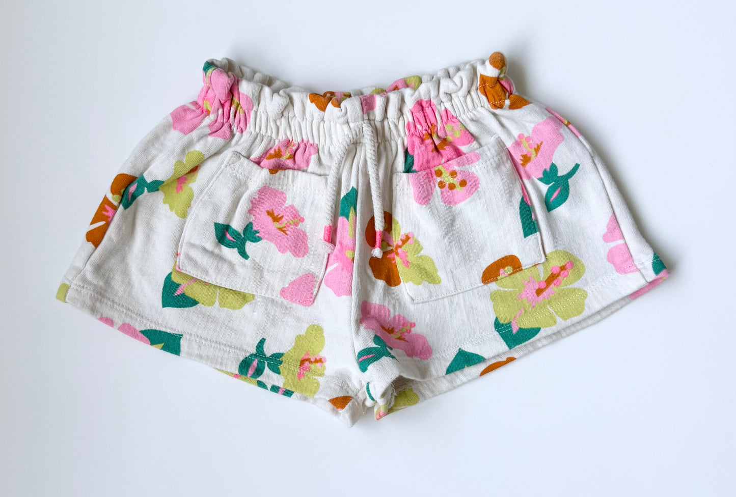Zara White & Bright Floral Shorts (2 Years)