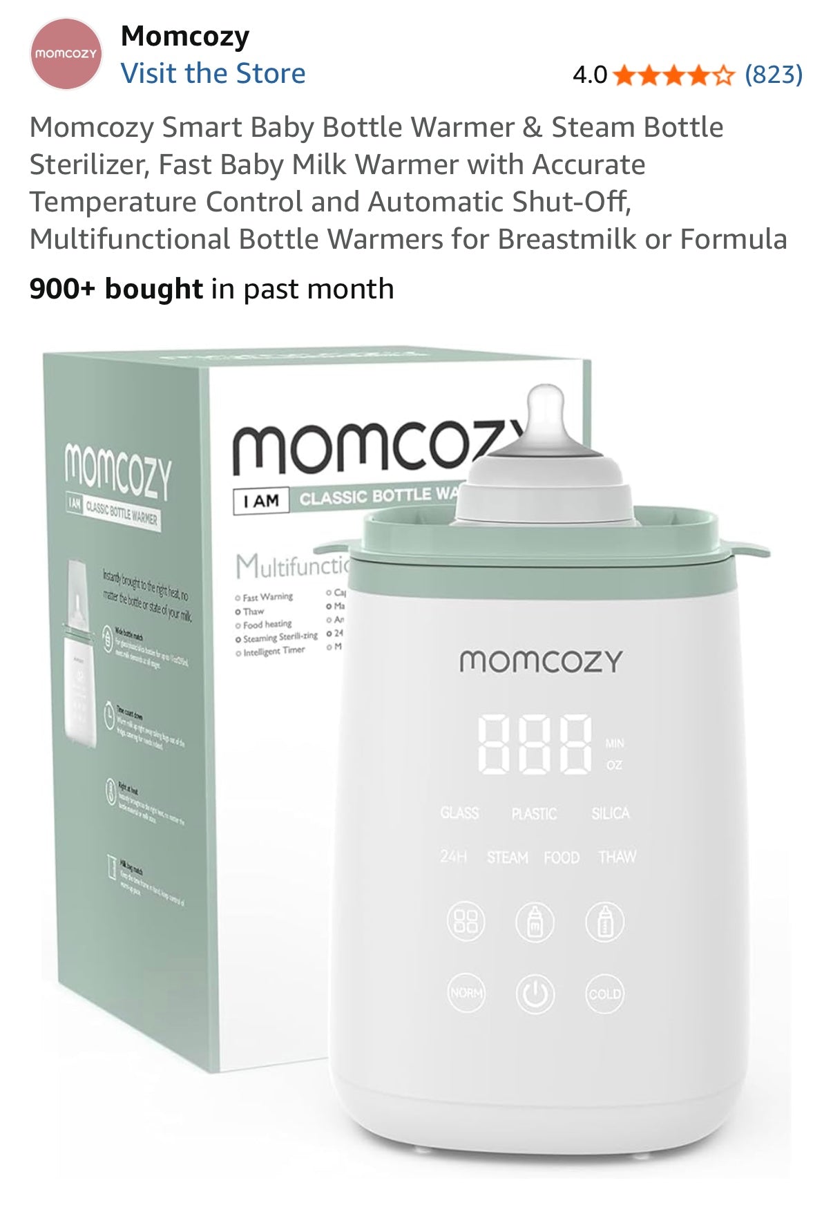Momcozy Smart Baby Bottle Warmer