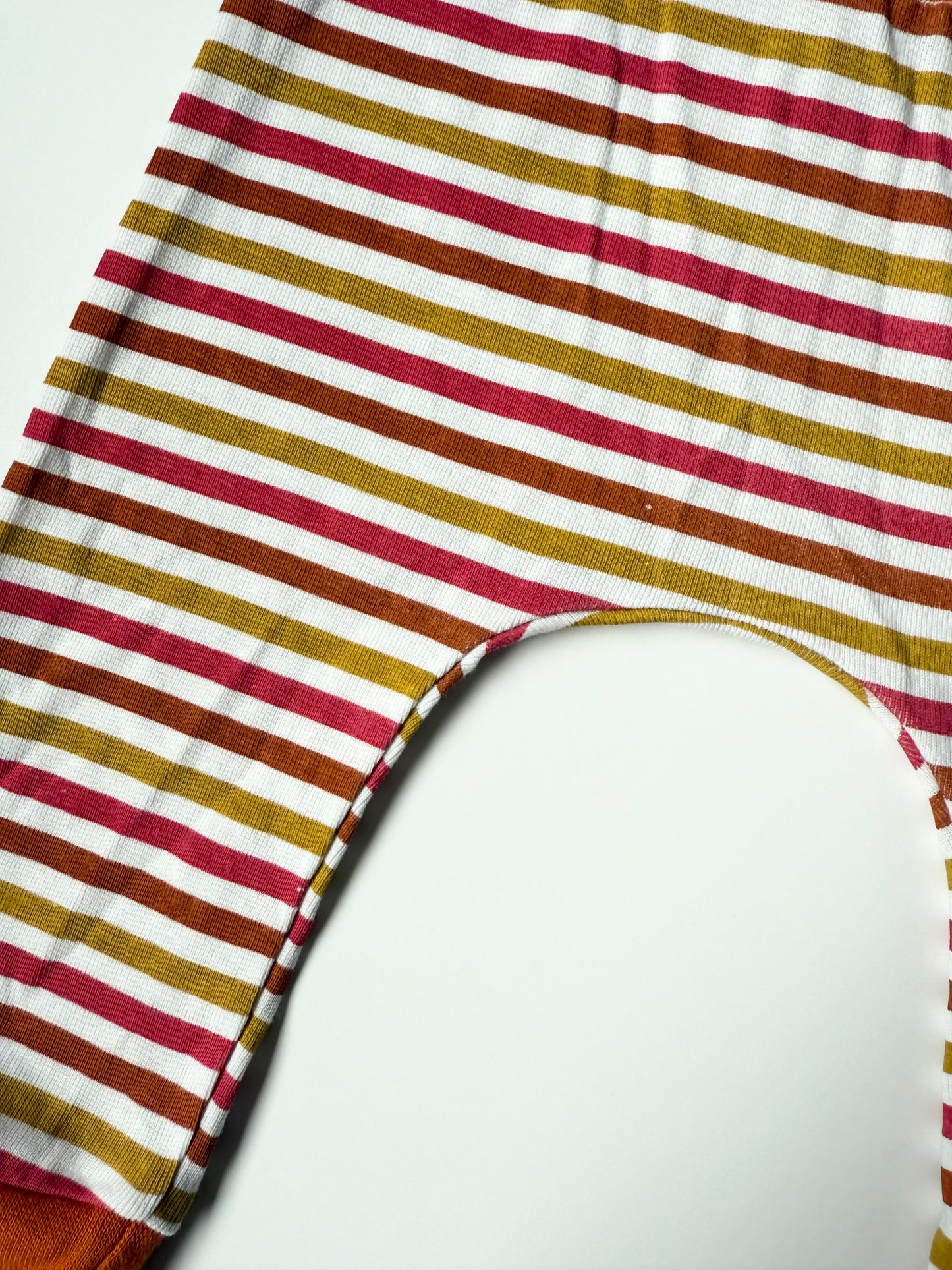 Rae Dunn Orange Striped Pants & Matching Hat Set (6-9 Months)