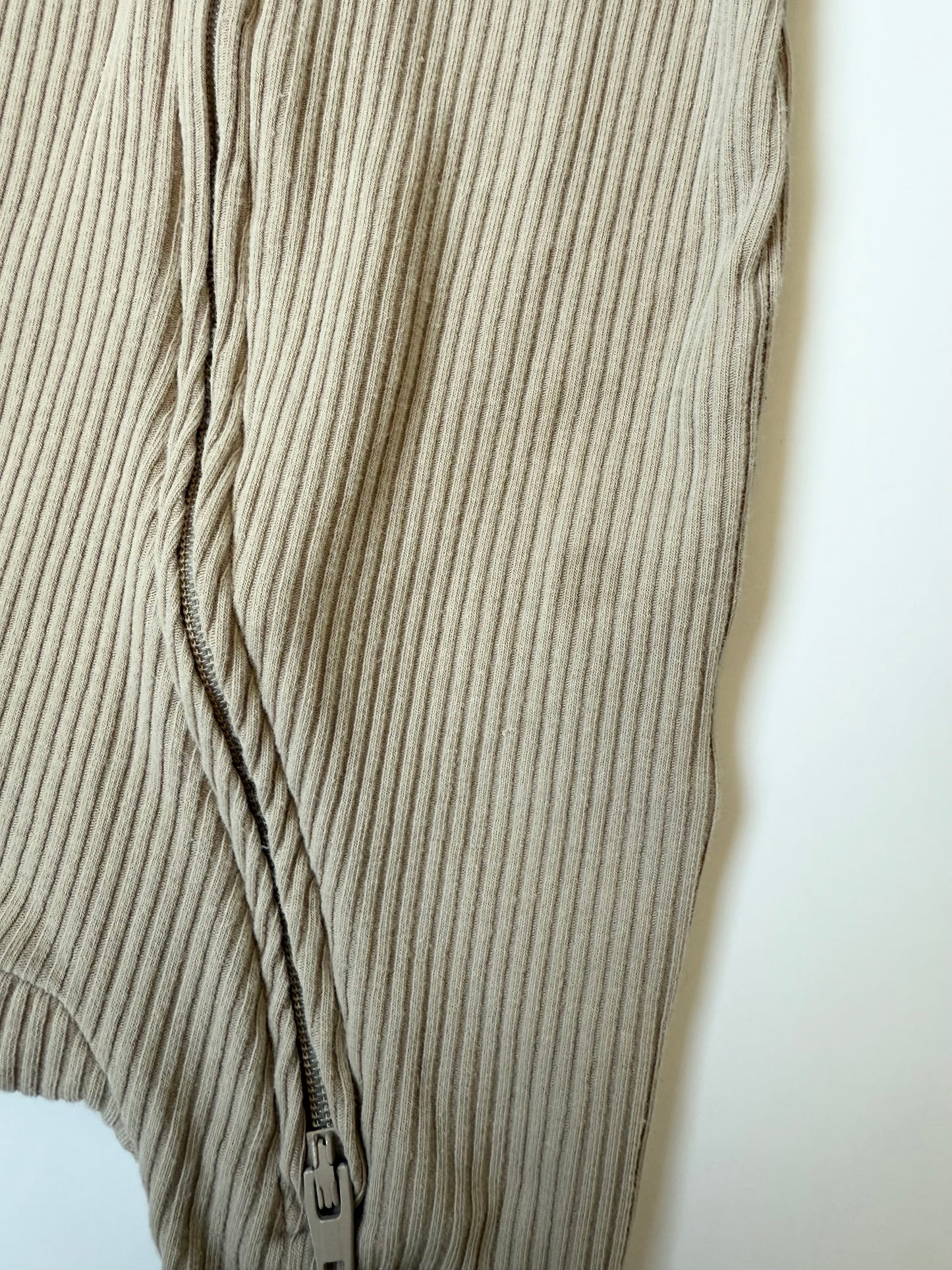 Old Navy Tan Ribbed Sleeper (Newborn)