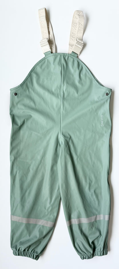 Kuling Green Rain Coat & Pants Matching Two Peice Set (4-5 Years)