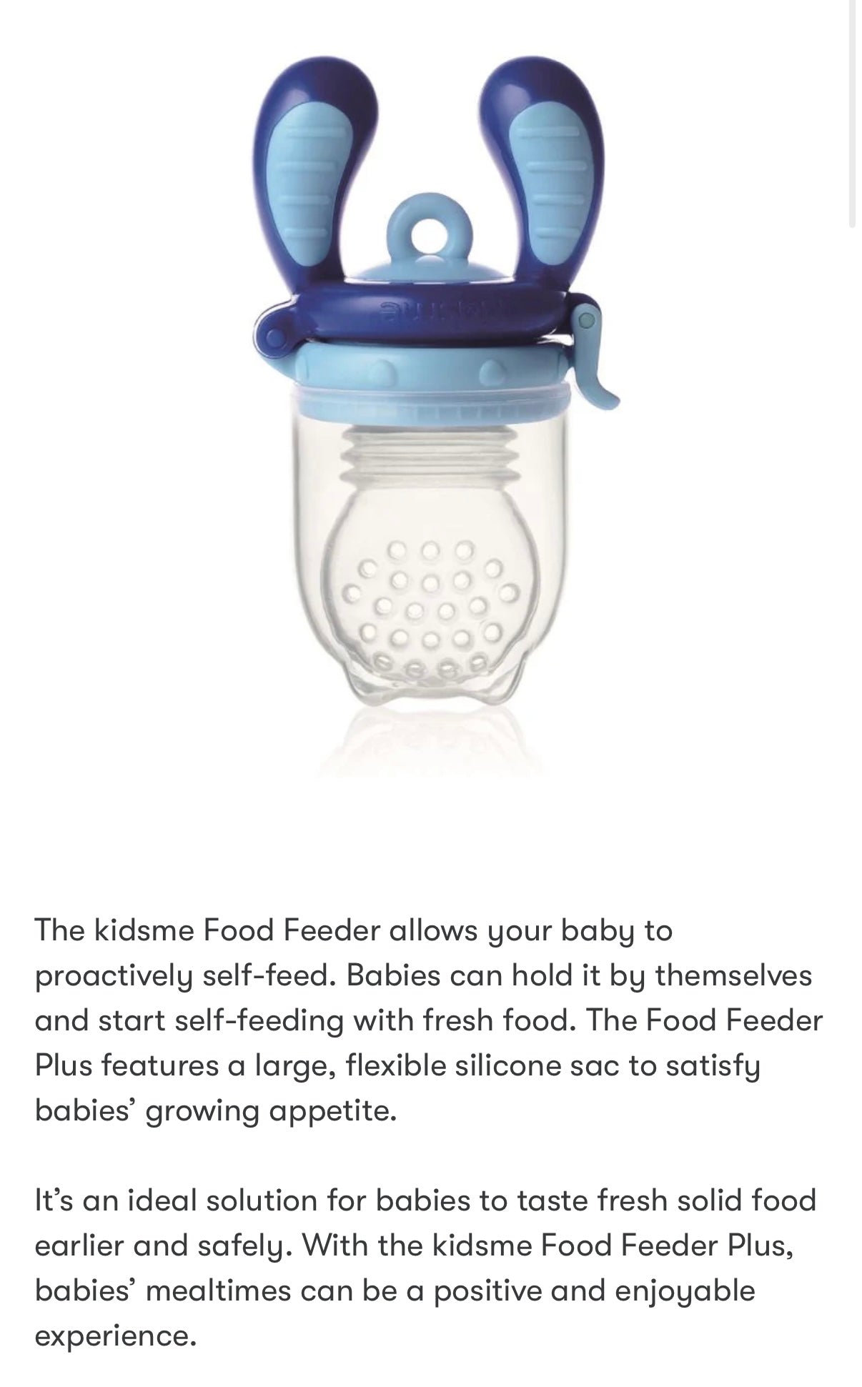 Kidsme Food Feeders - Aqua & Lime