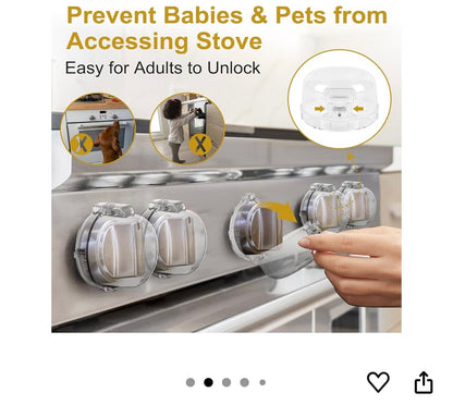 Gas Stove Child Proof Knob Protectors
