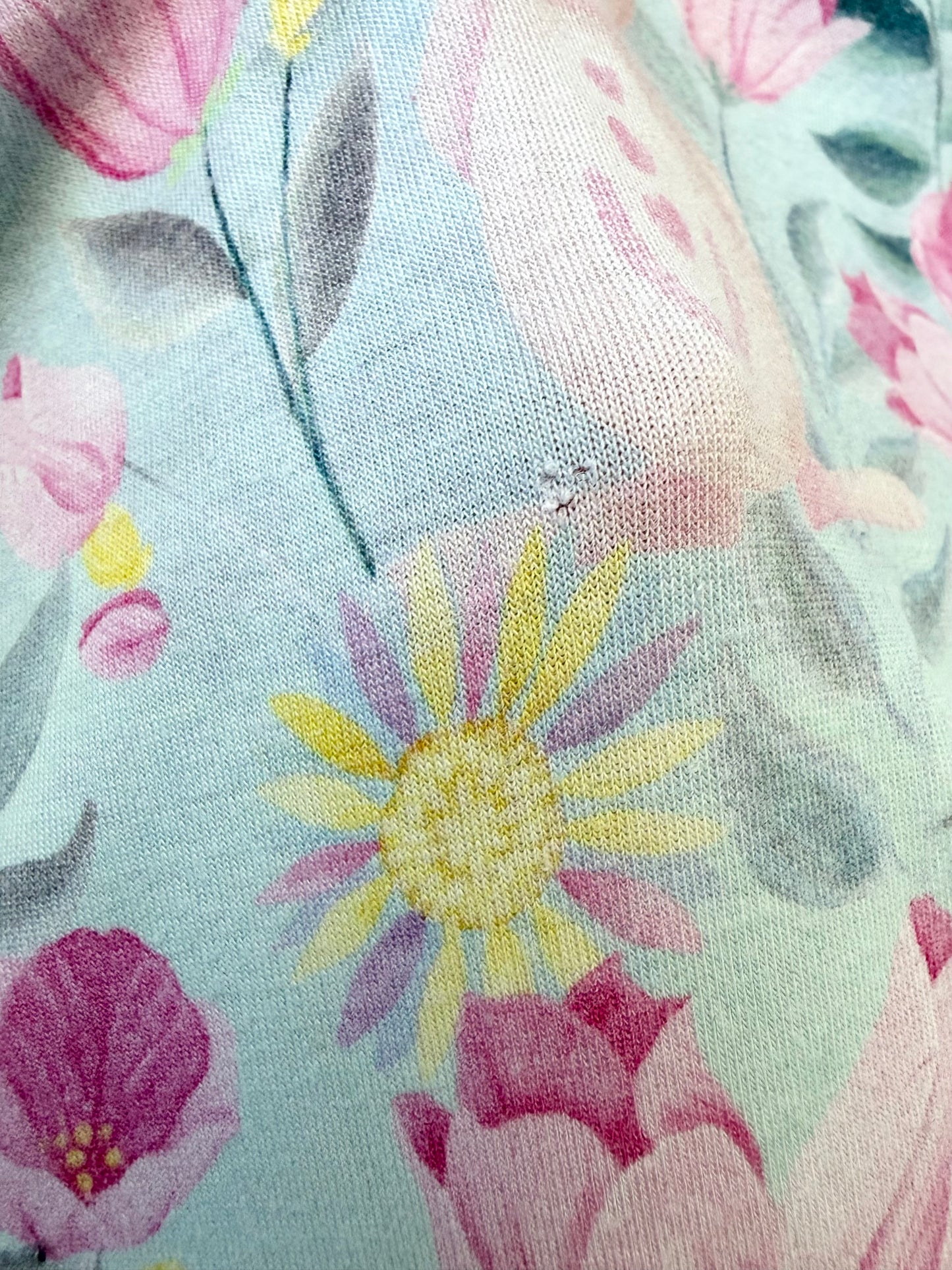 Birdie Bean Blue & Pink Bunnies Short Sleeve Dress (4T)