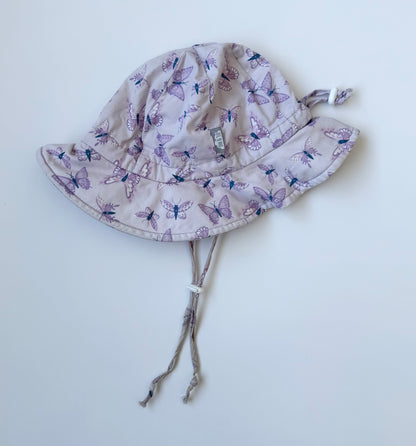 Jan & Jul Purple Butterlfies Sun Hat (6-24 Months - Medium)