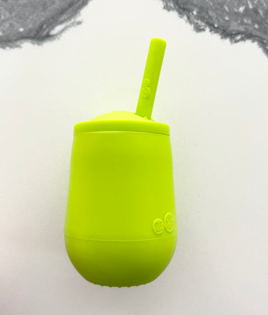 EzPz Mini Cup & Straw Training System in Lime - 4oz