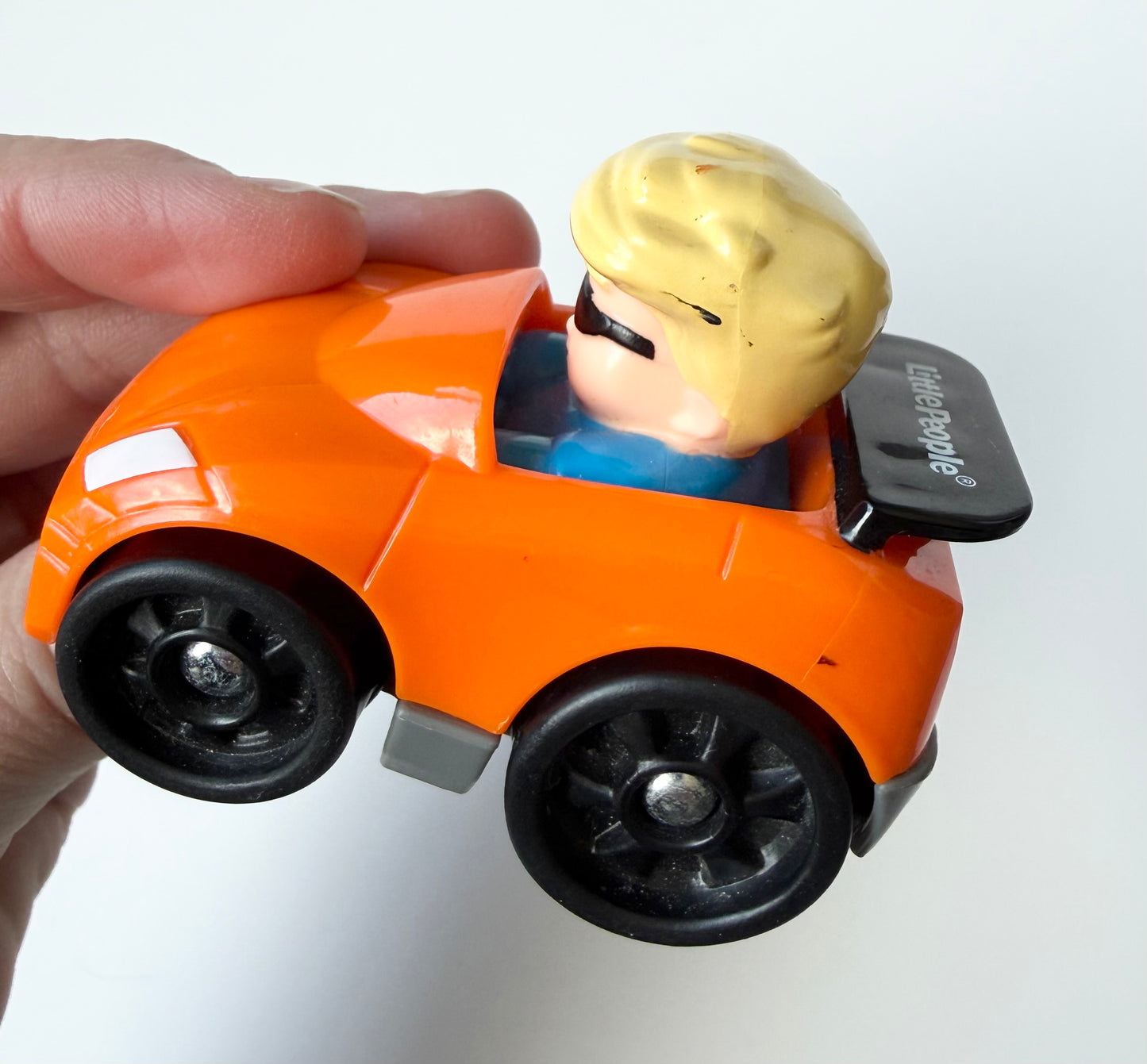 Fisher-Price Little People Orange Sunglasses Boy Wheelie