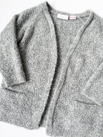 Zara Grey Fuzzy Knit Cardigan (2-3 Years)