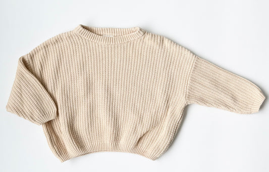 Emi & Jo Baby Beige Knit Sweater (12-18 Months)