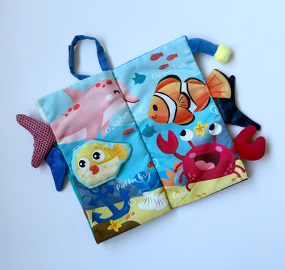 Hahaland Marine Animals Fabric Crinkle Book