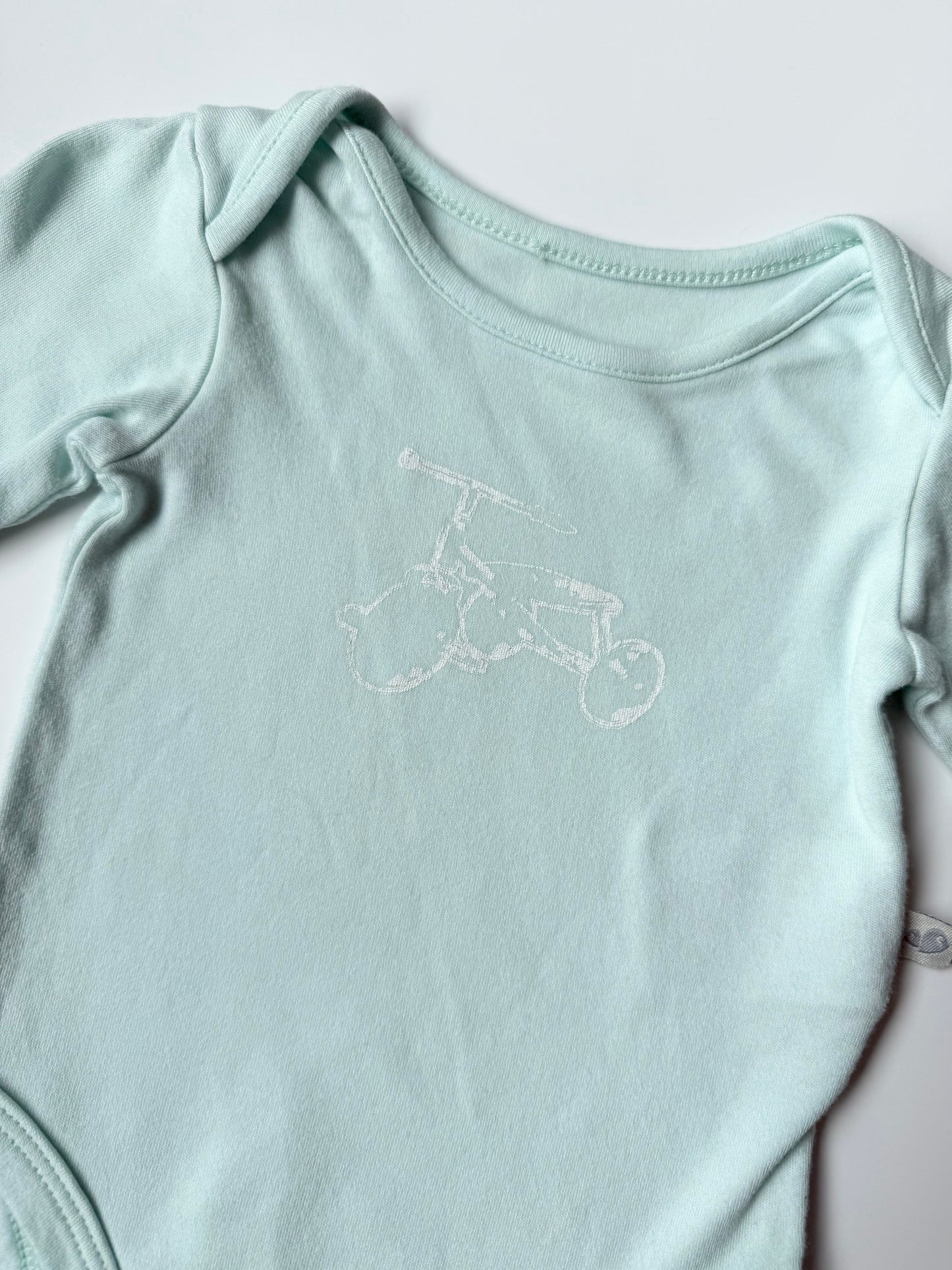 Perlim Pinpin Mint Tricycle Bodysuit (6 Months)