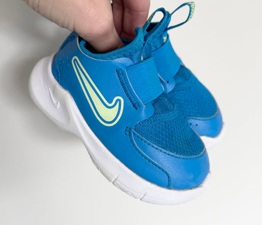 Nike Flex Runner 3 Blue & Neon Stretch Sneakers (5)
