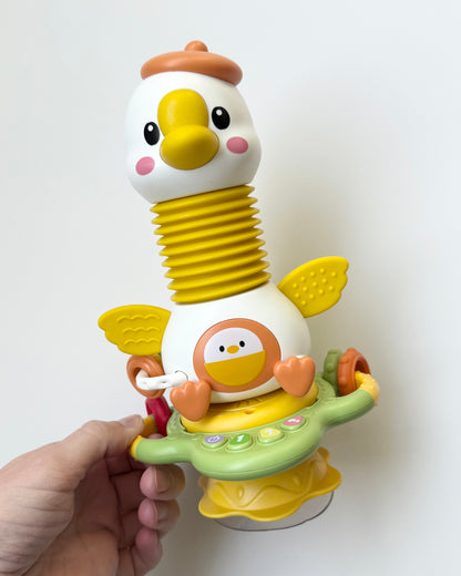 High Chair Suction Goose Interactive Toy