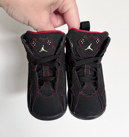 Jordan True Flight Black & Red High Top Lace Up Sneakers (3)