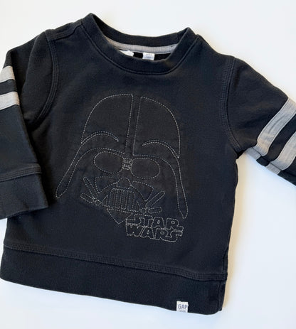 Baby Gap x Star Wars Black Darth Vader Sweater (2T)