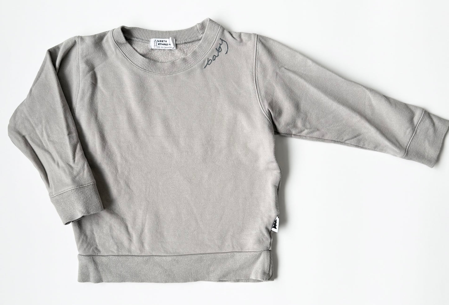 North Kinder Light Grey “Baby” Sweater (2T)