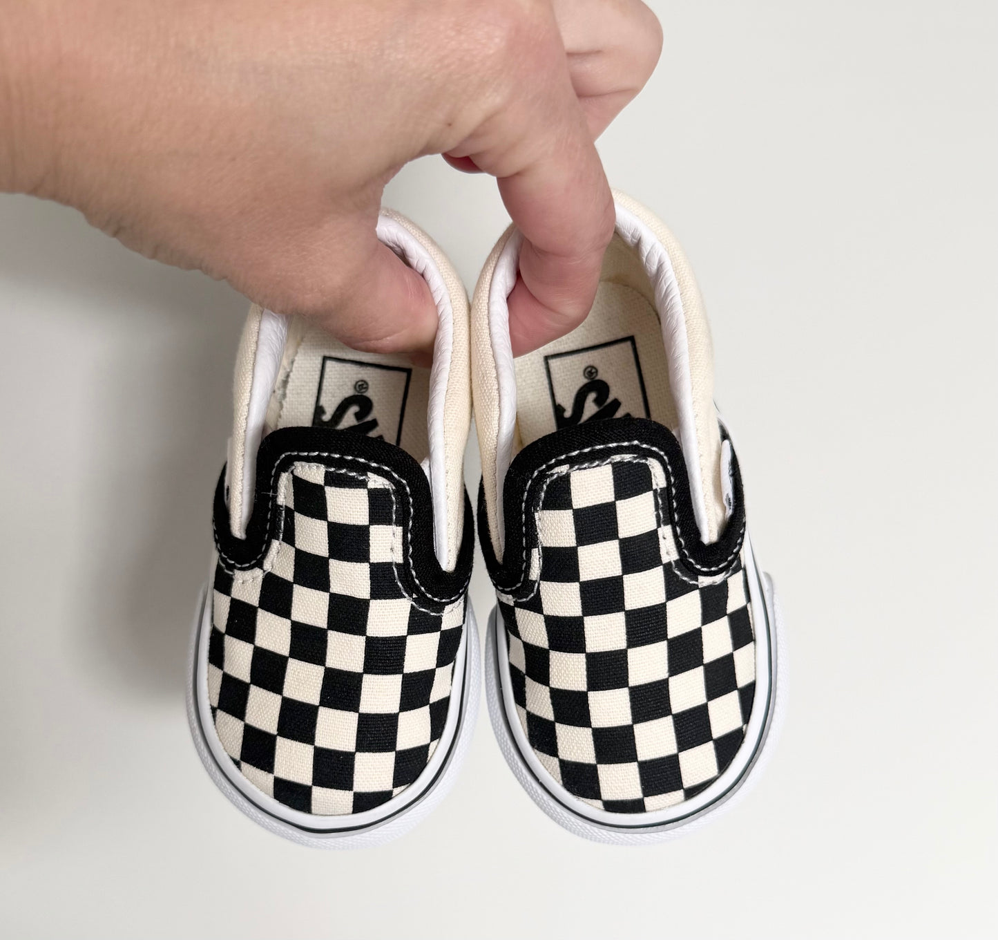 Vans Black & White Checkered Slip On Sneakers (3)