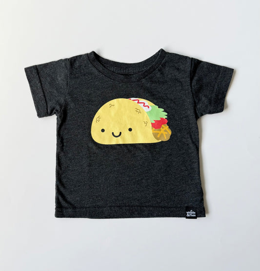 Whistle & Flute Black Taco T-Shirt (12-24 Months)