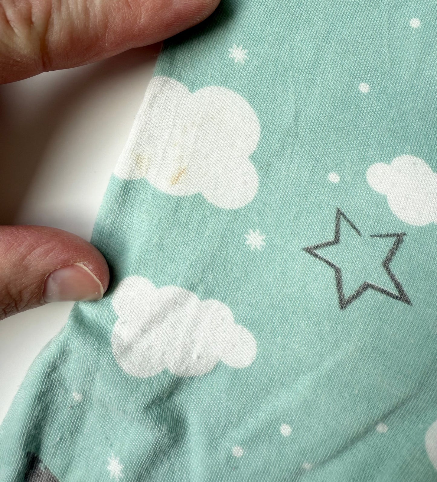 Silkberry Baby Light Mint & Stars Sleeper (3-6 Months)