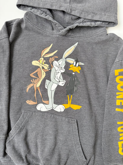 Aeropostale Kids x Looney Tunes Grey Characters Hoodie Sweater (6 Years)