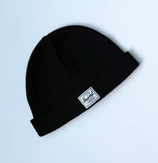 Herschel Black Beanie (6-12 Months)