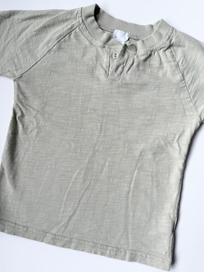 Jamie Kay Light Green Textured T-Shirt (3 Years)